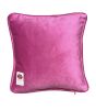 pink velvet VALENTINA heart art toss pillow | Pillows by Mommani Threads. Item composed of fabric in contemporary style