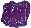 Purple Rug Irregular Unusual Abstract Shape - Viola | Small Rug in Rugs by Atelier Tapis Rouge. Item made of wool works with contemporary & eclectic & maximalism style