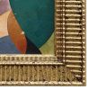 Contemporary "Jewel" Abstract Oil Painting in Vintage Frame | Oil And Acrylic Painting in Paintings by Suzanne Nicoll Studio. Item works with contemporary style