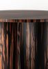 Modern Round Side Table in Macassar Ebony by Costantini | Tables by Costantini Design. Item made of wood works with contemporary & modern style