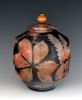 Stoneware vessel urn b 308 sagger raku fired 120 cubic inche | Vase in Vases & Vessels by Ron Mello Studio Art. Item composed of wood and brass