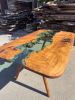 Modern Glass Wood Table - Dining Table - Custom Order | Tables by Tinella Collection. Item composed of walnut compatible with minimalism and art deco style