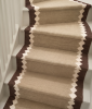 Handwoven Wool Brown Stair Runner | Runner Rug in Rugs by Evergreen Carpets. Item made of wool works with boho & minimalism style