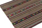 1950s Vintage chaput Kilim rug in Polychromatic Stripe | Area Rug in Rugs by Rug and Kilim