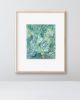 Structured Botanical | Mixed Media in Paintings by Elizabeth MacLean. Item composed of paper compatible with boho and contemporary style