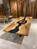 Custom Live Edge Large Walnut Table, Kitchen and Dine Table | Dining Table in Tables by Gül Natural Furniture. Item composed of walnut and synthetic in minimalism or mid century modern style
