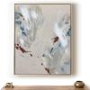 A Game of Hot and Cold - Original Mixed Media Painting | Paintings by Christa. Item composed of wood and linen in minimalism or contemporary style
