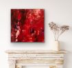 Red for Lucia | Oil And Acrylic Painting in Paintings by Viktoria Ganhao. Item composed of canvas & synthetic compatible with contemporary and modern style