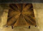 Uccello Argentine Rosewood Sabre-Leg Writing Table | Desk in Tables by Costantini Design. Item made of wood & metal