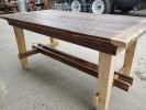 Upcycled white ash coffee table | Tables by FrostCanyon Designs/Bo Sanders/the shop. Item composed of wood compatible with country & farmhouse and rustic style