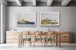 'Frigate' | Oil And Acrylic Painting in Paintings by Sangeeta Sagar. Item composed of paper and synthetic in contemporary style
