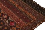 Vintage Baluch Tribal Kilim in Brown, Red & Orange Patterns | Area Rug in Rugs by Rug and Kilim