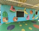 Fruity mural on the canteen at Miranda North Public School | Murals by Mulga | Miranda North Public School in Miranda. Item composed of synthetic