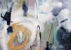 Love you to the Moon | Oil And Acrylic Painting in Paintings by Marie Manon Art. Item made of synthetic