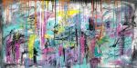 ״Purple story״ | Oil And Acrylic Painting in Paintings by Shirly Maimom Art. Item made of canvas compatible with contemporary and art deco style