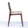 Modern Style Aurora Chair Sculpted in Walnut Finish No Arms | Dining Chair in Chairs by SIMONINI. Item made of walnut