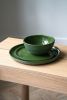 Handmade Porcelain Bowl. Green | Dinnerware by Creating Comfort Lab. Item made of ceramic