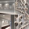 Moon Fall | Wall Sculpture in Wall Hangings by Lucrecia Waggoner | BBVA Compass Stadium in Houston. Item made of ceramic with synthetic