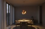 Wood Veneer Pendant Lamp: Artistic Modern Ceiling Light | Pendants by Traum - Wood Lighting. Item made of wood works with minimalism & contemporary style