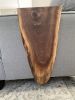 Extra Long Sofa Couch Armrest Walnut Waterfall Table | Side Table in Tables by Hazel Oak Farms. Item made of oak wood works with minimalism & contemporary style