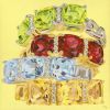Tiers of Joy - Vibrant Giclee Print | Oil And Acrylic Painting in Paintings by Michelle Keib Art. Item made of canvas with paper works with mid century modern & contemporary style