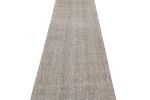 Vintage Turkish Silver Gray Wool Kilim Runner 12611 | Area Rug in Rugs by Rug and Kilim