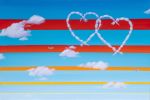 Hearts United | Oil And Acrylic Painting in Paintings by Nichole McDaniel. Item composed of canvas & synthetic