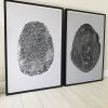 Fingerprint and Tree Rings Print | Prints by Erik Linton. Item made of paper