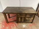 Model #1087 - Custom Kitchen Island With Seating Area | Countertop in Furniture by Limitless Woodworking. Item composed of maple wood compatible with mid century modern and contemporary style