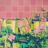 Secluded and Convenient Series | Oil And Acrylic Painting in Paintings by Kate Joiner | O'side Bakery in Oceanside. Item made of canvas & synthetic