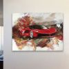 Take the Long Way Home - Ferrari abstract art | Oil And Acrylic Painting in Paintings by Lynette Melnyk. Item made of canvas with synthetic