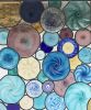 Blue Wave | Glasswork in Wall Treatments by Celinder's Glass Design. Item made of glass
