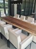 Live Edge Patio Table | Dining Table in Tables by Live Edge Lust. Item made of wood with steel