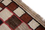 Hand-Knotted Mid-Century Vintage Gabbeh Rug - Beige Brown | Area Rug in Rugs by Rug and Kilim