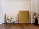 Ocre | Oil And Acrylic Painting in Paintings by Emily Tingey. Item composed of canvas and synthetic