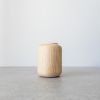 TWIN Walnut Massive Wooden Vase - Ash | Vases & Vessels by Foia. Item composed of walnut in boho or contemporary style