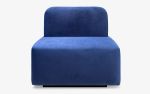 Dottie Blue Single Module | Armchair in Chairs by LAGU. Item composed of fabric in minimalism or modern style