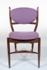 Ambassador Side Chair | Dining Chair in Chairs by Designed with Purpose. Item made of walnut with fabric works with mid century modern & japandi style