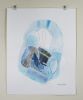 Balancing Act Works on Paper | Mixed Media by Cat Huss. Item made of synthetic