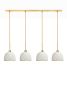 MushLume Linear Chandelier - 4 Shades | Chandeliers by MushLume Lighting