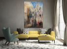 Bookseller's Night Painting | Oil And Acrylic Painting in Paintings by Gregg Chadwick. Item composed of linen compatible with contemporary and modern style