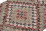 Vintage Polychromatic Runner Rug with Geometric Patterns | Area Rug in Rugs by Rug and Kilim