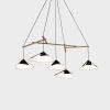 Emily Group of Five Chandelier | Chandeliers by Daniel Becker Studio | Generator Stockholm in Norrmalm. Item made of oak wood with steel works with contemporary & modern style