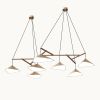 Emily Group of Seven Pendant Light – Dark Bronze Semi-Matte | Chandeliers by MOSS Objects. Item composed of oak wood & steel compatible with contemporary and modern style
