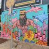 The Nulla Sea King mural in Cronulla Mall | Street Murals by Mulga | Runnulla in Cronulla. Item made of synthetic