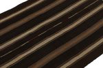 Vintage Turkish Kilim rug in all Beige-Brown Stripe Patterns | Area Rug in Rugs by Rug and Kilim