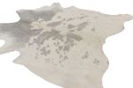 Rug & Kilim’s Cowhide Rug in Silver-Gray and White Tones | Area Rug in Rugs by Rug and Kilimarea