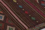 Vintage Persian Soumak Kilim, Vibrant Jewel Tone Geometric | Area Rug in Rugs by Rug and Kilim