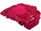 Modern Rug Irregular Unusual Abstract Shape - Magenta | Small Rug in Rugs by Atelier Tapis Rouge. Item composed of wool compatible with contemporary and modern style