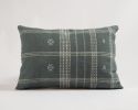 Bhujodi Wool Handloom Pillow, Blue - 16 x 24 inch | Pillows by ARTISAGA PRIVATE LIMITED. Item made of cotton works with contemporary & modern style